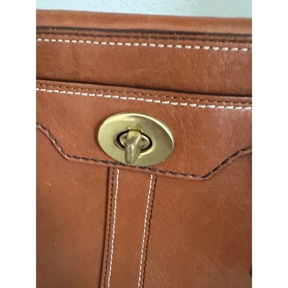 VTG Coach Hampton Acorn Leather Medium Carryall Tote Satchel 11047